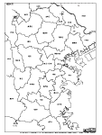 横浜市の白地図3