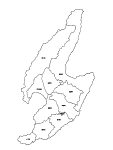 合併以前の佐渡島の白地図1