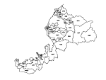 合併以前の福井県の白地図2