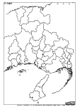 兵庫県の白地図3