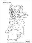 合併以前の奈良県の白地図2
