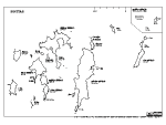 慶良間群島の白地図