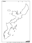 沖縄本島の白地図3