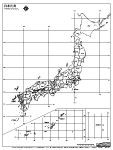 日本列島の白地図4
