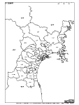 宮城県の白地図5