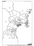 宮城県の白地図2