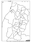 山形県の白地図3