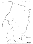 山形県の白地図4