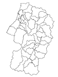 合併以前の山形県の白地図3