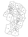合併以前の山形県の白地図2