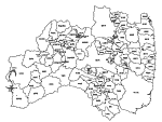 合併以前の福島県の白地図2