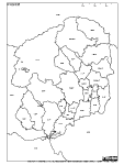 栃木県の白地図2