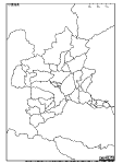 群馬県の白地図3