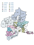 合併以前の群馬県の白地図1