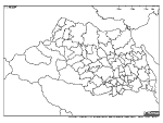 埼玉県の政令市境界白地図2