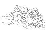 合併以前の埼玉県の白地図3
