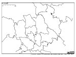 さいたま市の政令市境界白地図3