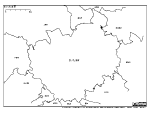 さいたま市の政令市境界白地図1