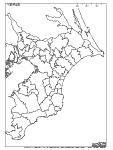 千葉県の白地図3