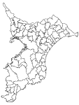 合併以前の千葉県の白地図3