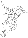 合併以前の千葉県の白地図5