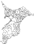 合併以前の千葉県の白地図2