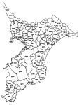 合併以前の千葉県の白地図4