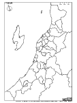 新潟県の白地図6