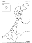 石川県の白地図3