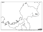 福井県の白地図4