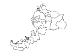 合併以前の福井県の白地図3