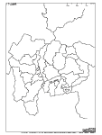 山梨県の白地図3