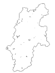 合併以前の長野県の白地図4