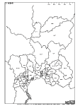 岐阜県の白地図2