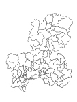 合併以前の岐阜県の白地図3