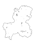 合併以前の岐阜県の白地図4