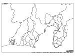 静岡県の白地図3