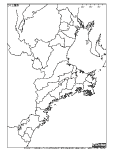 三重県の白地図3