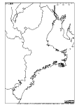 三重県の白地図4