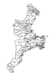 合併以前の三重県の白地図2