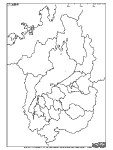 滋賀県の白地図3