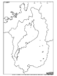 滋賀県の白地図4