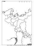 京都府の白地図3