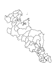 合併以前の京都府の白地図5