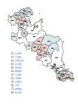 合併以前の京都府の白地図1