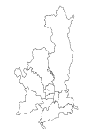 合併以前の京都市の白地図2
