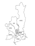 合併以前の京都市の白地図1