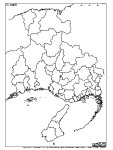 兵庫県の白地図5