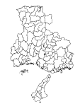 合併以前の兵庫県の白地図5