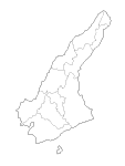 合併以前の淡路島の白地図2